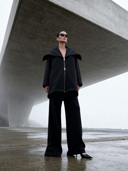 Zippered Black Set