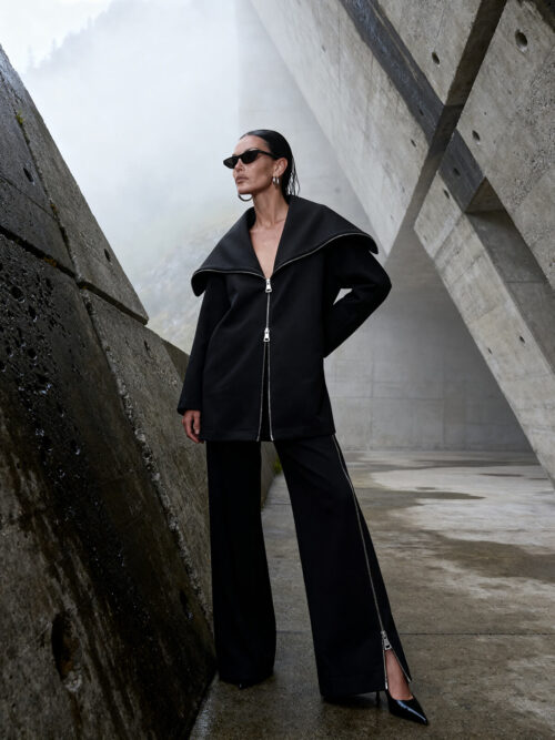 Zippered Black Set