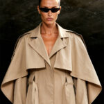 Cape Trench Jacket - Beige
