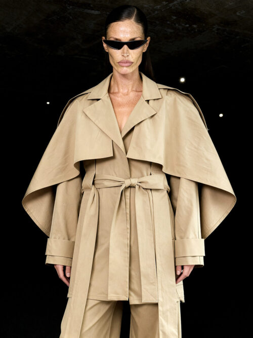 Cape Trench Jacket – Beige