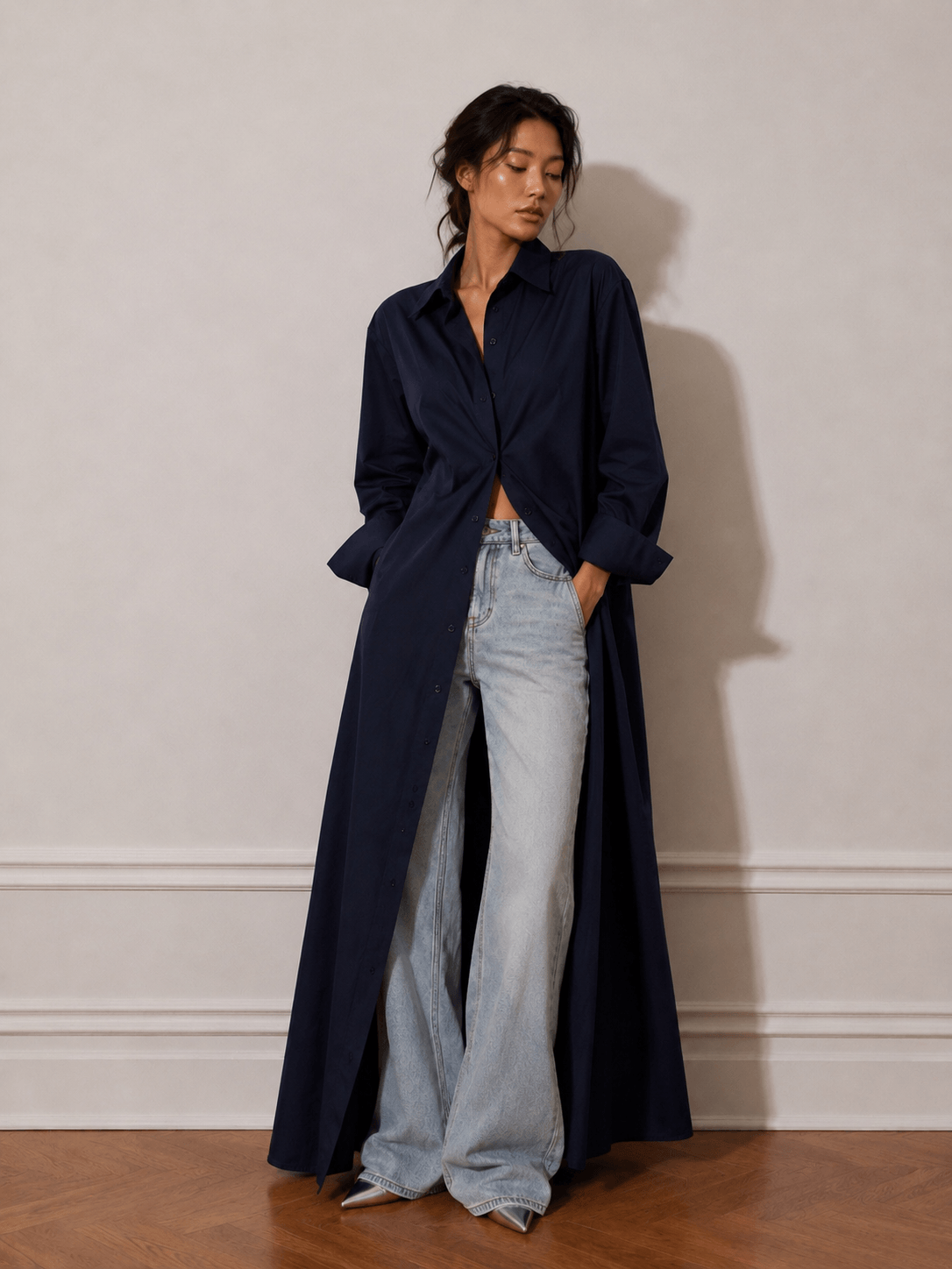 Azure Wrap Shirt