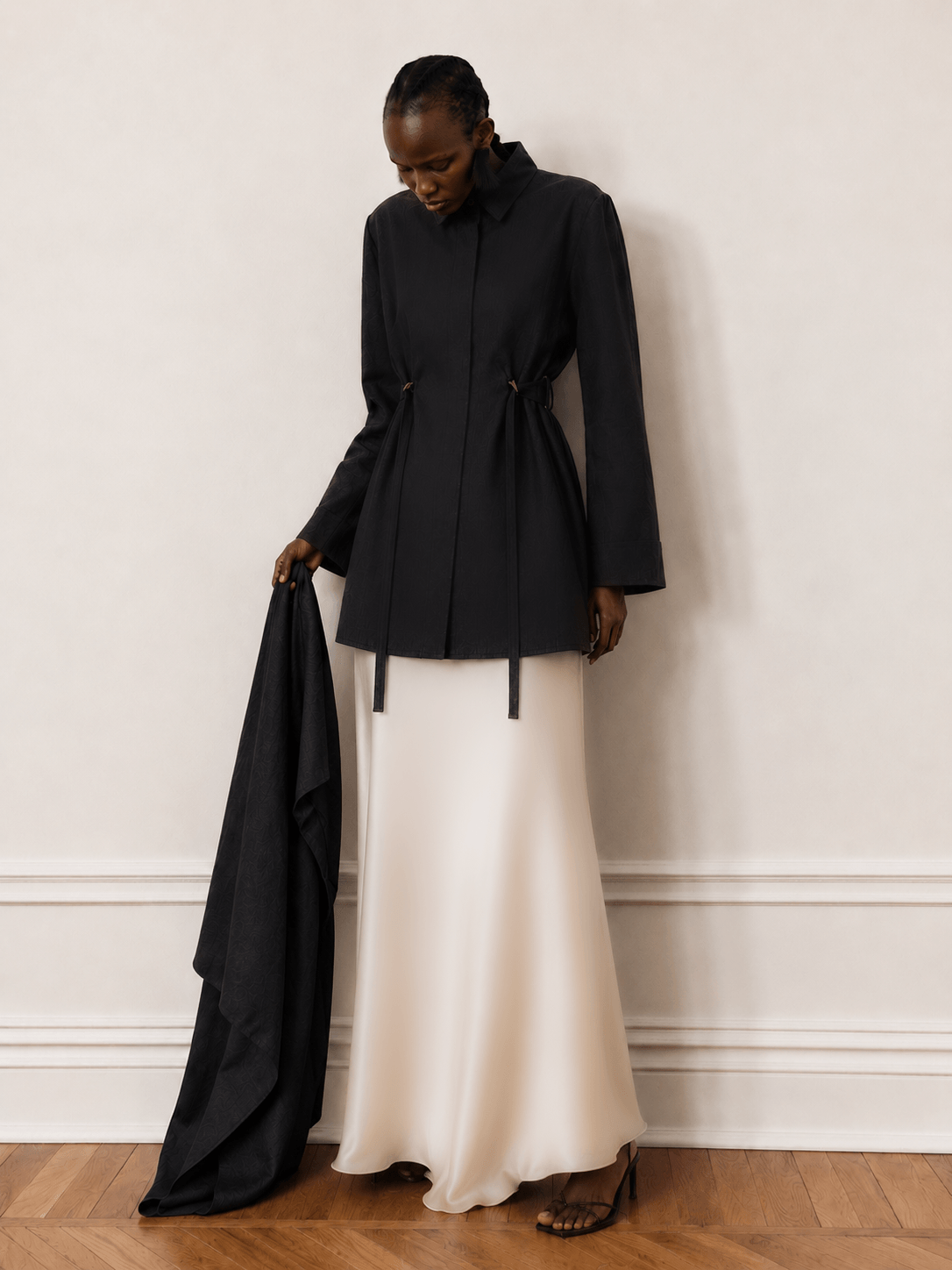 Elise Shirt & Silk Skirt Set