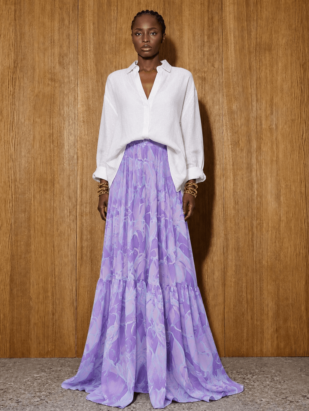 Lavande Chiffon Skirt